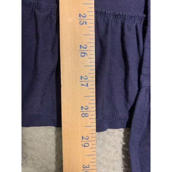 Soma Blue Cardigan Ruffle Hem Short Sleeve Rayon Blend Soft Small S - Picture 5 of 6